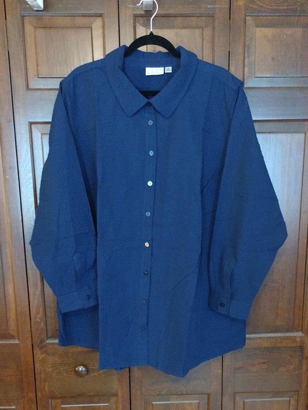 3XP Joan Rivers NWOT Navy Button Up Shirt